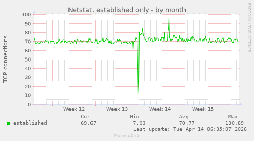 Netstat, established only